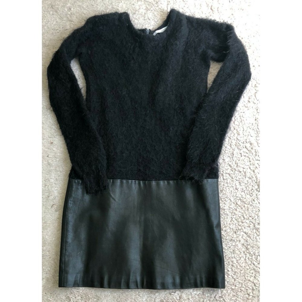 DVF Bewitching mix of Mohair and Leather in one dress.